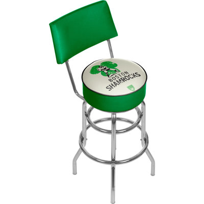 Vault of American Football 31 inch Swivel Bar Stool NFL Team: Boston Shamrocks