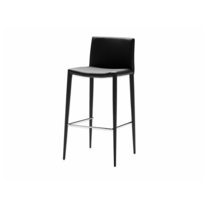 Zeno 26 inch Bar Stool (Set of 2) Seat: Black