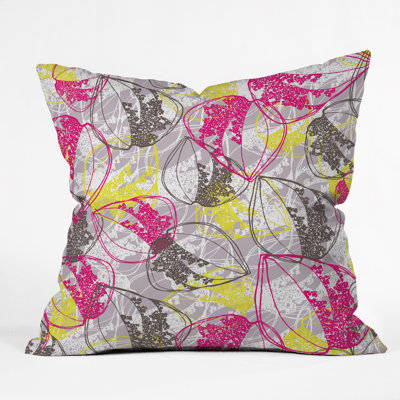Rachael Taylor Organic Retro Leaves Throw Pillow Rachael Taylor Organic Retro Leaves Throw Pillow