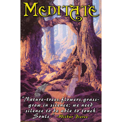 'Meditate' by Wilbur Pierce Vintage Advertisement Size: 66" H x 44" W 'Meditate' by Wilbur Pierce Vintage Advertisement Size: 66" H x 44" W