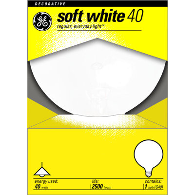 Vanity Globe Light Bulb Wattage: 40