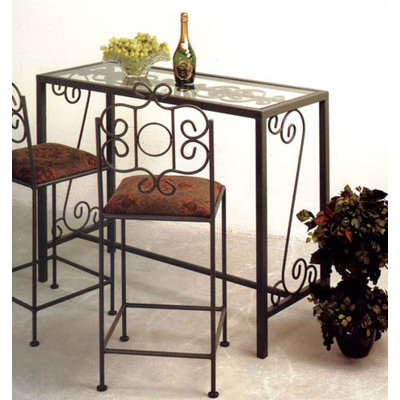 French Pub Table Finish Gun Metal