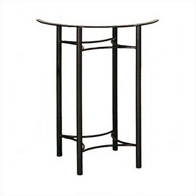 Euro Dining Table Base Finish Satin Black