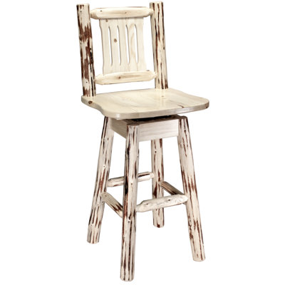 Montana 30 inch Swivel Bar Stool Finish: Ready To Finish