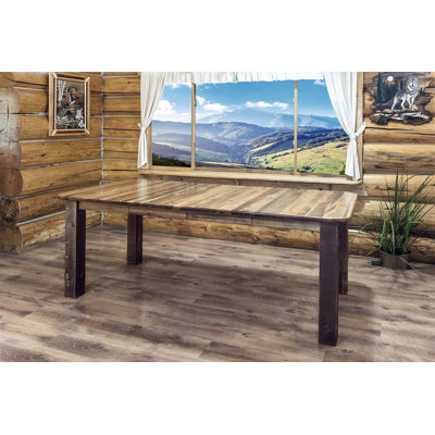 Homestead 4 Post Extendable Dining Table Finish: Stain & Lacquer Finish