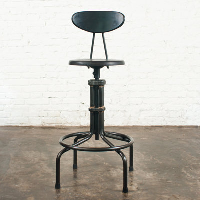 V19C Adjustable Height Bar Stool Finish: Sepele Hardwood