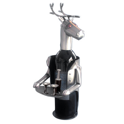 Reindeer 1 Bottle Tabletop Wine Rack