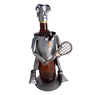 Tennis Male 1 Bottle Tabletop Wine Rack