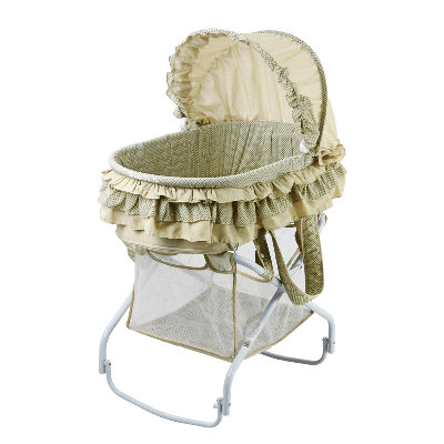 Dream On Me 2 in 1 Bassinet to Cradle in Green 440-G