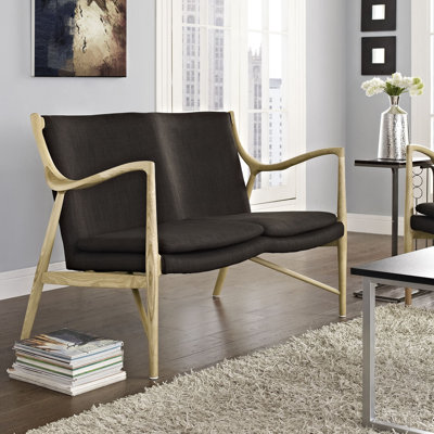 WQ17441NATBRN FOW2489 Modway Temporary Loveseat