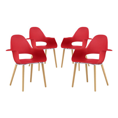 Soar Arm Chair Finish: Red