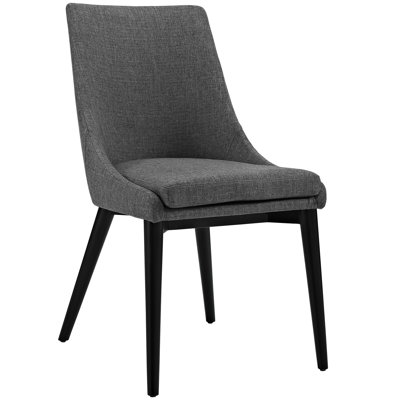 Viscount Parsons Chair Upholstery: Fabric - Gray