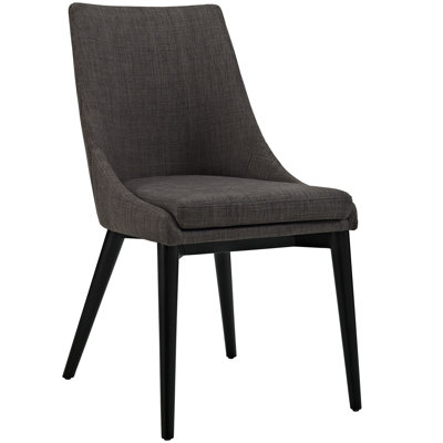 Viscount Parsons Chair Upholstery: Fabric - Brown