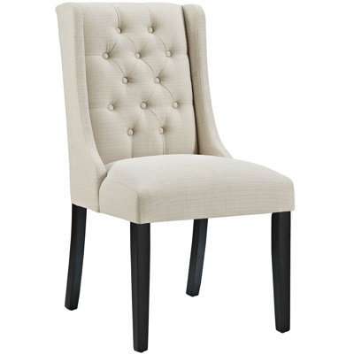 Baronet Parsons Chair Upholstery: Fabric - Beige