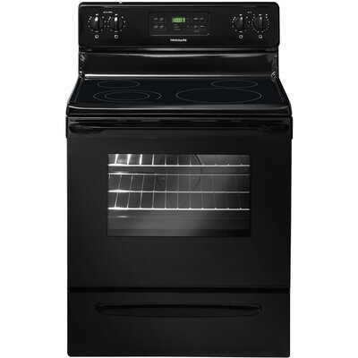 5.3 cu. Ft. Electric Smoothtop Free-Standing Range Color: Black image