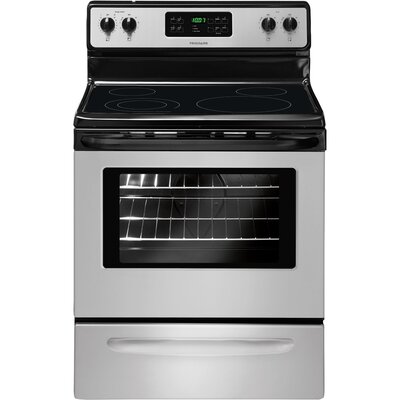 5.3 cu. Ft. Electric Smoothtop Free-Standing Range Color: Silver Mist image