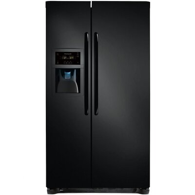 22.6 Cu. Ft. Side by Side Refrigerator Color: Ebony Black image