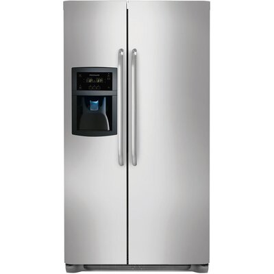 22.6 Cu. Ft. Side by Side Refrigerator Color: Stainless Steel image