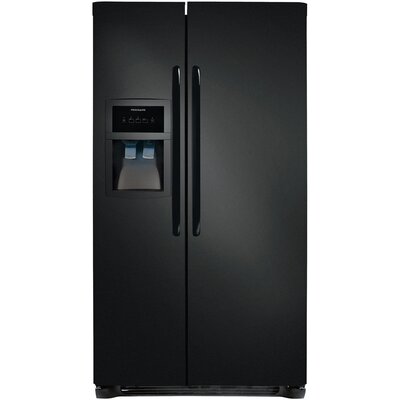23 Cu. Ft. Side by Side Refrigerator Color: Black image