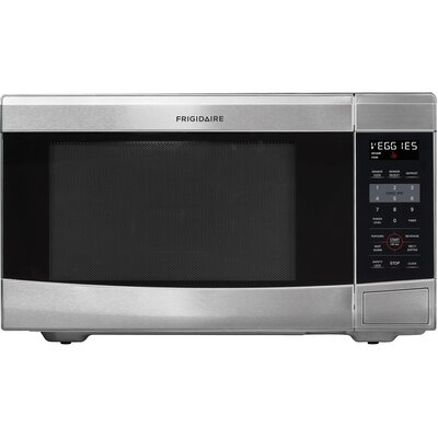 1.6 Cu. Ft. 1100W Countertop Microwave Color: Stainless Steel image