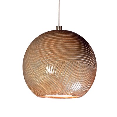 Twine 1 Light Mini Pendant Finish: Spice, Canopy and Transformer: Without