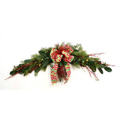 Down Home Evergreen Glittered Twig and Berry Garland image