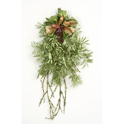 All That Glitters Glittered Olive Leaf Swag image