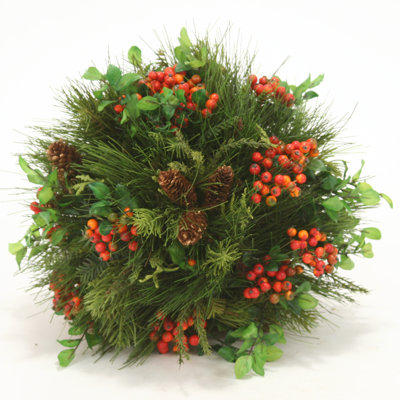 Mixed Pine Ball with Berry Spray's and Pine Cones image