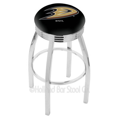 NHL 30 inch Swivel Bar Stool NHL Team: Anaheim Ducks