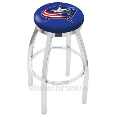 NHL 30 inch Swivel Bar Stool NHL Team: Columbus Blue Jackets