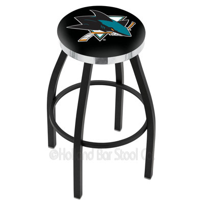 NHL 25 inch Swivel Bar Stool NHL Team: San Jose Sharks