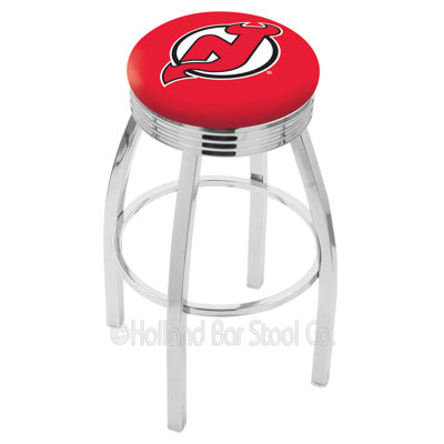 NHL 30 inch Swivel Bar Stool NHL Team: New Jersey Devils