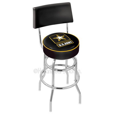 US Armed Forces 25 inch Swivel Bar Stool Branch: Army