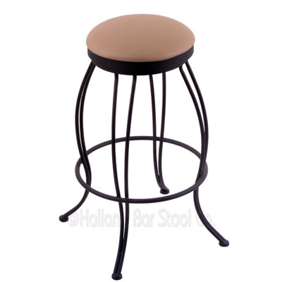 Georgian 25 inch Swivel Bar Stool Upholstery: Allante Beechwood