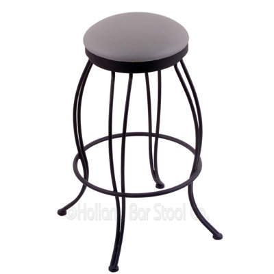 Georgian 30 inch Swivel Bar Stool Upholstery: Allante Medium Grey