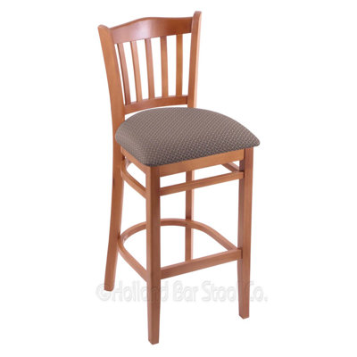 25 inch Bar Stool Upholstery: Axis Truffle, Finish: Medium