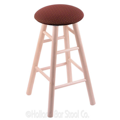 30 inch Swivel Bar Stool Upholstery: Axis Paprika, Finish: Natural Maple