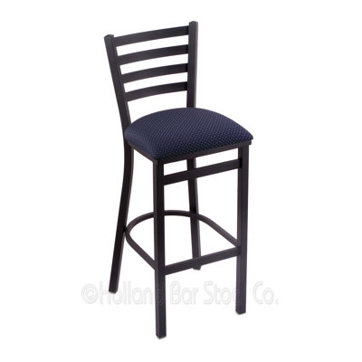 Jackie 25 inch Swivel Bar Stool Upholstery: Axis Denim