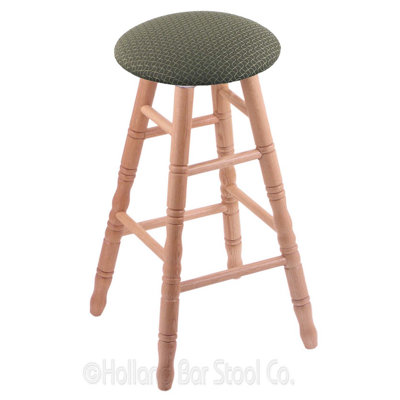 36 inch Swivel Bar Stool Upholstery: Axis Grove, Finish: Natural Oak