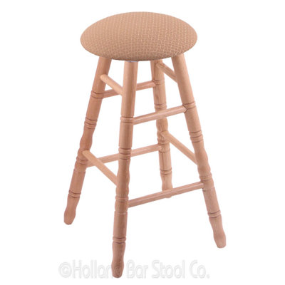 24 inch Swivel Bar Stool Upholstery: Axis Summer, Finish: Natural Oak