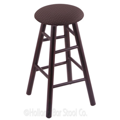 30 inch Swivel Bar Stool Finish: Dark Cherry Maple, Upholstery: Axis Truffle