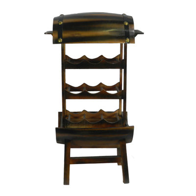 Two Tier 9 Bottle Floor Wine Rack
