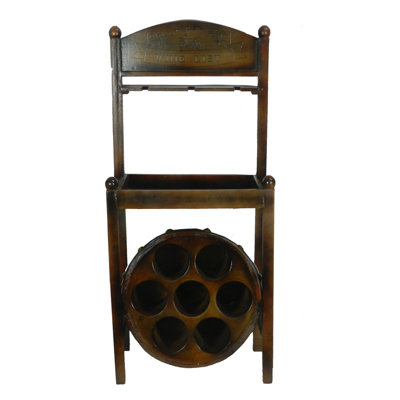 7 Bottle Floor Wine Rack