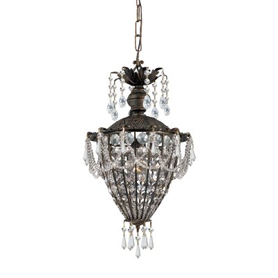 Traditional Classic 1 Light Crystal Chandelier