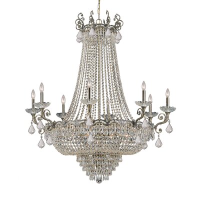 Majestic 20 Light Chandelier Crystal: Hand Cut Crystal