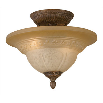 Oxford 2 Light Semi Flush Mount