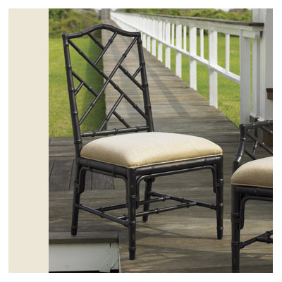 Island Estate Ceylon Side Chair (Set of 2) Finish: Noche