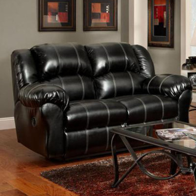 1002-TB WCF1653 Chelsea Home Ambrose Reclining Loveseat