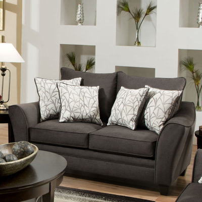 183852-4040 AMF1472 Chelsea Home Flannel Loveseat