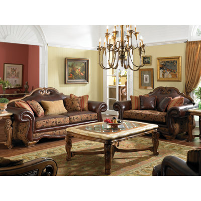 Michael Amini 34915-BRICK-26 / 34915-SPICE-26 Toscano Living Room Collection